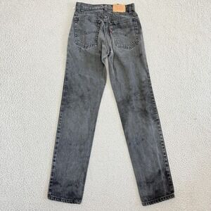 Vintage Levis 511 Jeans Mens 27x32 Black Made USA High Rise Slim Tapered 90s